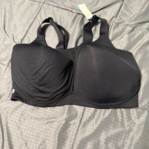 livi active medium impact bra black size 42h New NWT Cooling No Wire